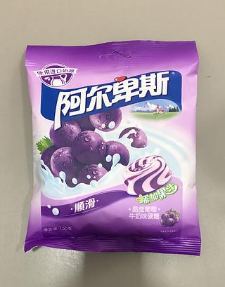 阿尔卑斯 葡萄牛奶味 150G