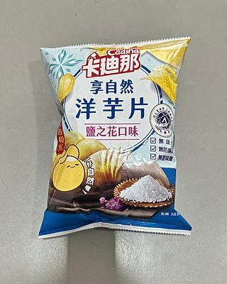 卡迪那波浪洋芋片-鹽之花 58G