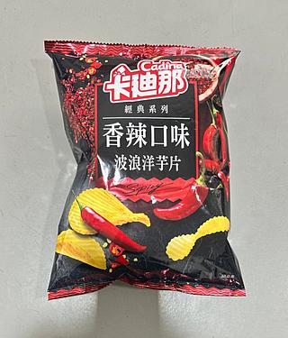 卡迪那波浪洋芋片-香辣 58G