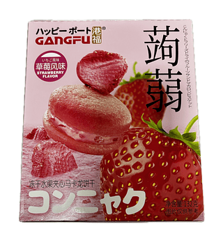 BISCOITO MACARON SABOR DE MORANGO