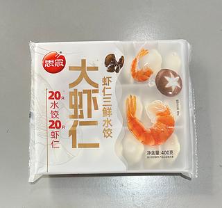 思念400g大虾仁虾仁三鲜水饺