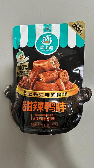 甜辣鸭脖 112G