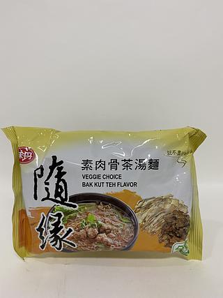 随缘素肉骨茶泡面90g