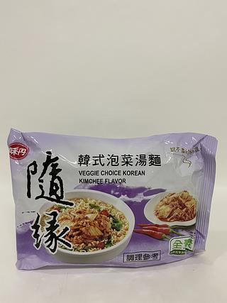 随缘韩式泡菜素泡面75g