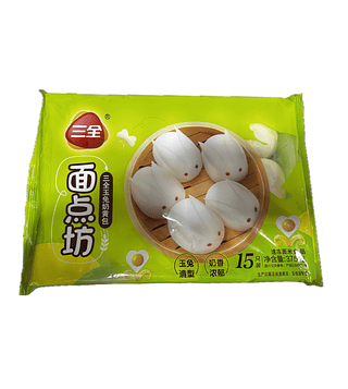 PÃO CHINÊS COM RECHEIO DE CREME