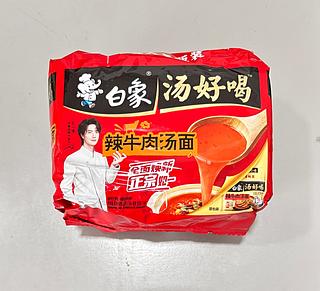 白象 辣牛肉面 五入袋裝